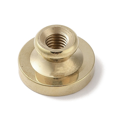 Golden Tone Wax Seal Brass Stamp Head DIY-B079-01G-D-1