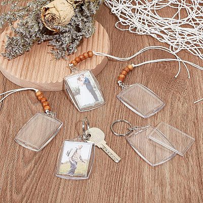 8Pcs Plastic Badge Holder Pendant Decoration HJEW-CA0001-19-1