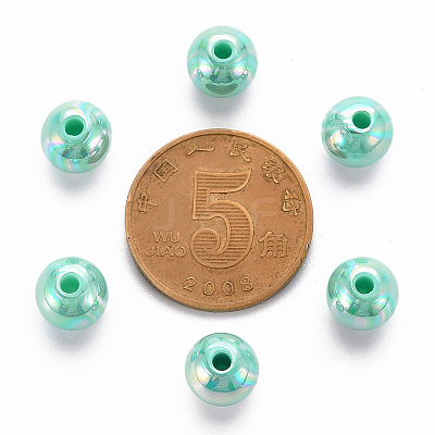 Opaque Acrylic Beads X-MACR-S370-D8mm-S035-1