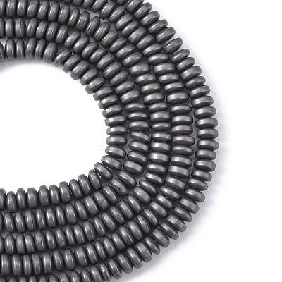 Matte Style Electroplate Non-magnetic Synthetic Hematite Beads Strands G-M007-77-1