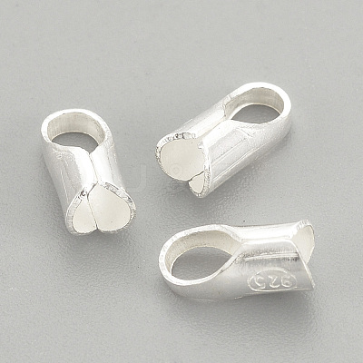 925 Sterling Silver Ends Caps STER-S002-28-1
