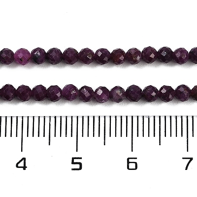 Natural Ruby Beads Strands G-P553-G01-02-1