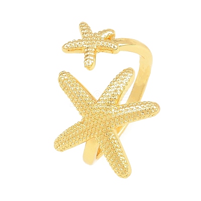 Ocean Brass Cuff Open Rings KK-CBA5A76-04G-02-1