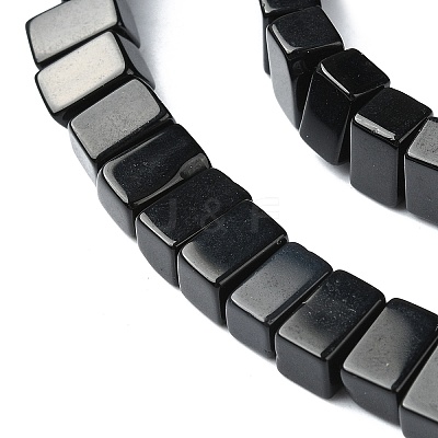 Natural Dyed & Heated Black Onyx Beads Strands G-C135-O01-01-1