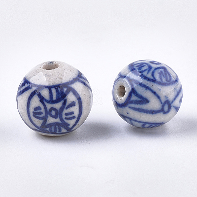 Handmade Porcelain Beads X-PORC-S498-60-1