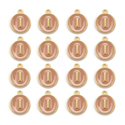 Golden Plated Alloy Enamel Charms X-ENAM-S118-06I-1