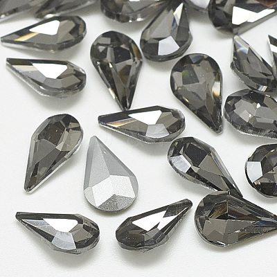 Pointed Back Glass Rhinestone Cabochons RGLA-T082-5x8mm-03-1