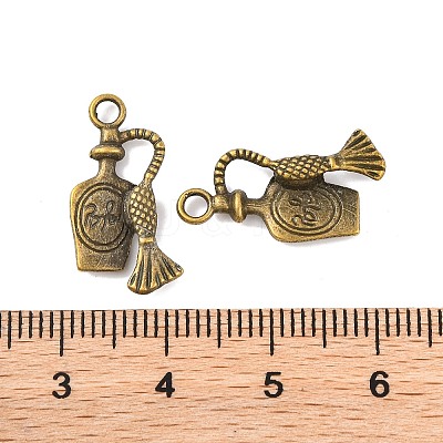 Tibetan Style Alloy Liquor Bottle Pendants X-TIBEP-A100796-AB-LF-1