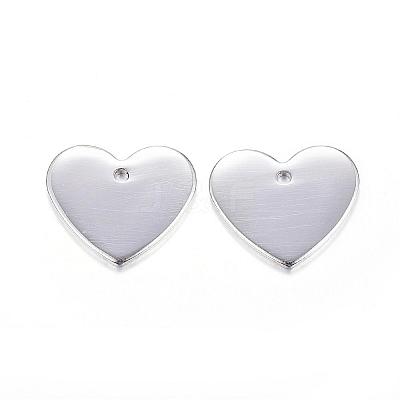 Tarnish Resistant 304 Stainless Steel Stamping Blank Tag Pendants STAS-F084-02P-1