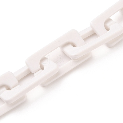 Handmade Opaque Acrylic Cross Chains AJEW-JB00766-05-1