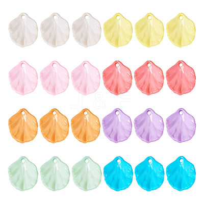 320Pcs 8 Colors Opaque Acrylic Pendants SACR-TA0001-41-1