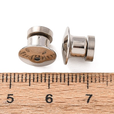 Magnetic Alloy Secure Locking Pin Backs AL-B004-03P-B-1