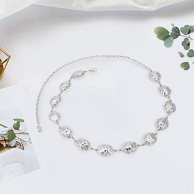 1Pc Alloy Cloud Link Chain Waist Belly Chains for Women AJEW-GF0013-44-1