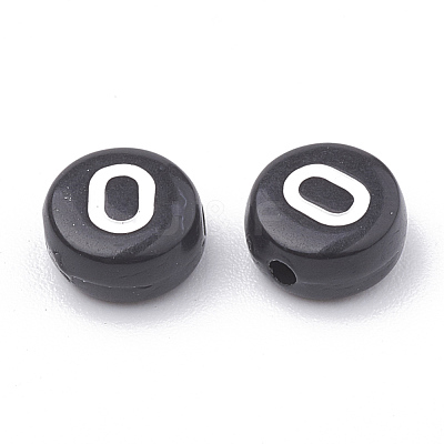 Opaque Acrylic Beads X-SACR-N002-02O-1