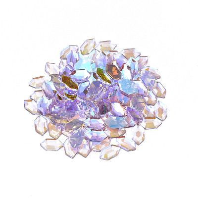Glass Rhinestone Cabochons MRMJ-N027-051-1