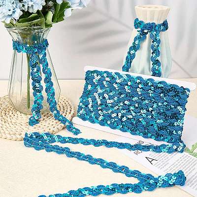2Pcs Polyester Paillette Beads OCOR-CP0001-31C-1