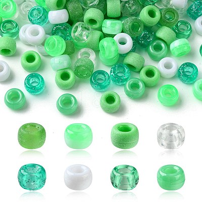 8 Styles Plastic Pearlized Beads KY-FS0001-21C-1