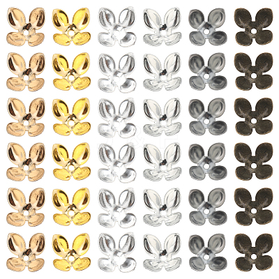 120Pcs 6 Colors Iron Bead Cap IFIN-SC0001-57-1