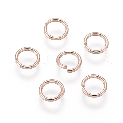 304 Stainless Steel Open Jump Rings STAS-O098-02RG-04-1