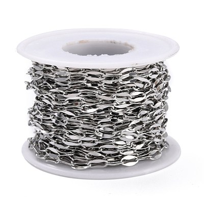 Tarnish Resistant 304 Stainless Steel Cable Chains CHS-D033-01P-1