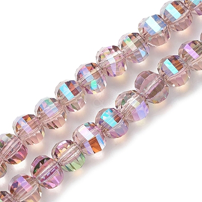 Electroplate Glass Beads Strands EGLA-K015-11B-1
