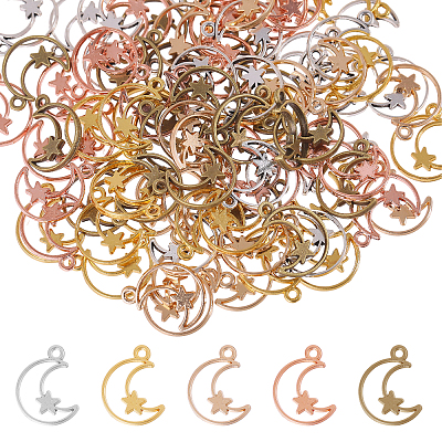 100Pcs 5 Colors Alloy Pendants FIND-CA0009-95-1