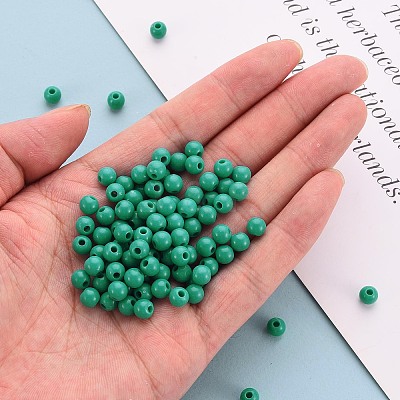 Opaque Acrylic Beads LS-X-MACR-S370-C6mm-S036-1