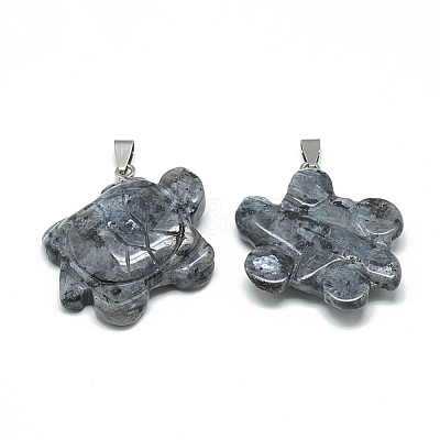 Natural Labradorite Pendants G-T091-10-1