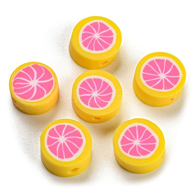 Handmade Polymer Clay Bead CLAY-R069-01L-A03-A-1