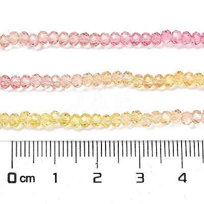 Transparent Painted Glass Beads Strands DGLA-A034-T1mm-A07-1