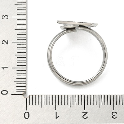 304 Stainless Steel Cuff Rings Components LS-X-STAS-K279-02E-P-1