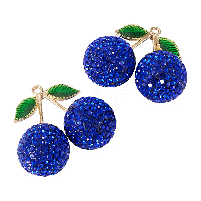 2Pcs Alloy Cherry Charms FIND-TA0009-30D-1
