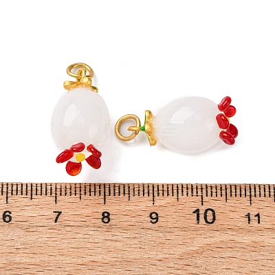 Handmade Lampwork Pendants LAMP-Z012-01G-06-1
