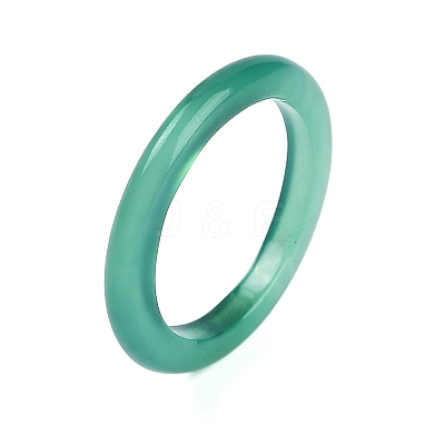 Dyed & Heated Natural Agate Finger Rings for Women RJEW-Z075-01J-1