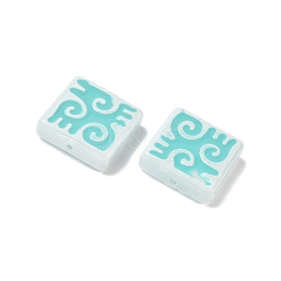 Dyed & Heated Baking Paint Glass Beads LAMP-D004-03D-1