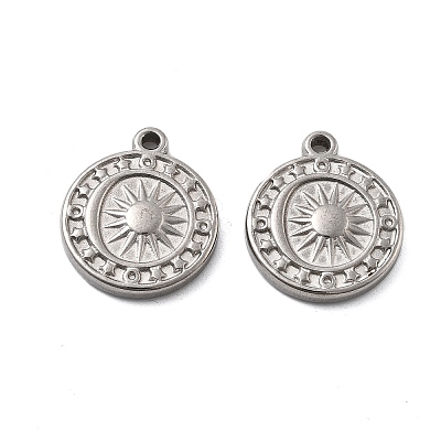 304 Stainless Steel Pendants STAS-V002-05P-1