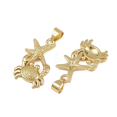 Brass Pendants KK-I358-057G-1
