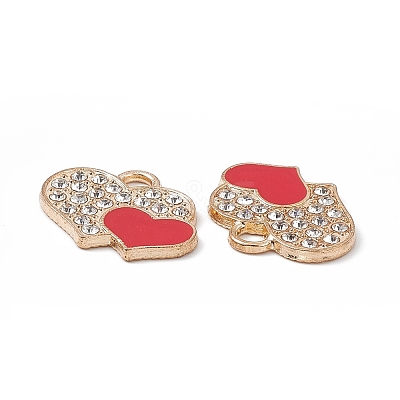 Alloy Crystal Rhinestone Pendants FIND-C019-30KCG-01-1