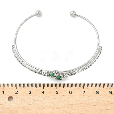 Aloy Rhinestone Cuff Bangles LS-BJEW-H206-03P-1