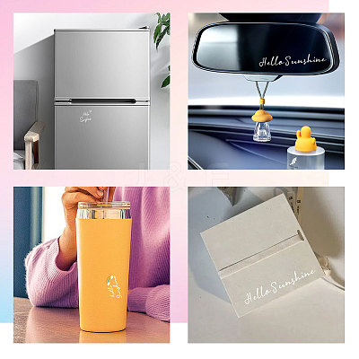Waterproof Reflective Plastic Mirror Stickers DIY-WH0667-002-1