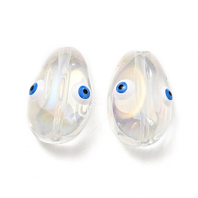 Transparent Glass Beads GLAA-F121-08J-1