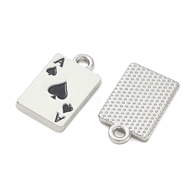 Playing Cards Alloy Enamel Pendants FIND-D044-27P-01-1