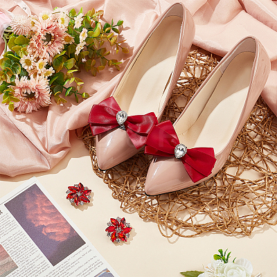 Wedding Shoe Decoration Sets AJEW-NB0005-13C-1