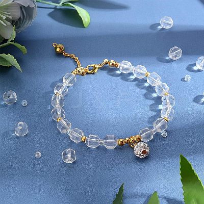 1 Strand Synthetic Quartz Beads Strands G-OC0002-94-1