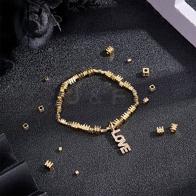 150Pcs 3 Style Brass Spacer Beads KK-FH0003-57-1