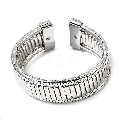 Iron Multi-strand Snake Chain Cuff Bangles for Women BJEW-P390-01A-P-1