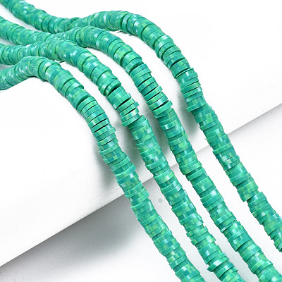 Handmade Polymer Clay Beads Strands CLAY-N008-010F-1