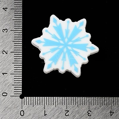 Christmas Theme Silicone Focal Beads SIL-G011-09C-1