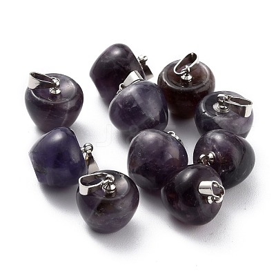 Natural Amethyst Pendants G-Z022-01S-1