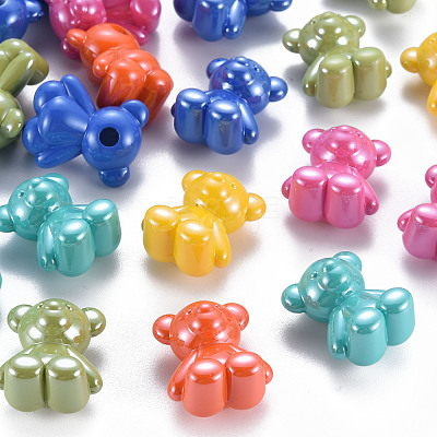 Pearlized Opaque Acrylic Beads X-MACR-S373-39I-1